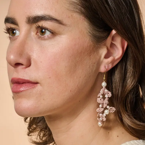 Blush Waterfall Earrings