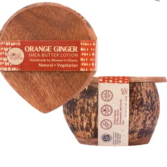 Coconut Shell Shea Butter Orange Ginger 120g