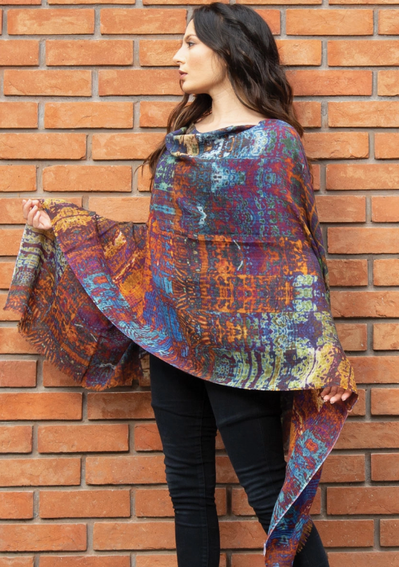 Reena Fine Wool Shawl