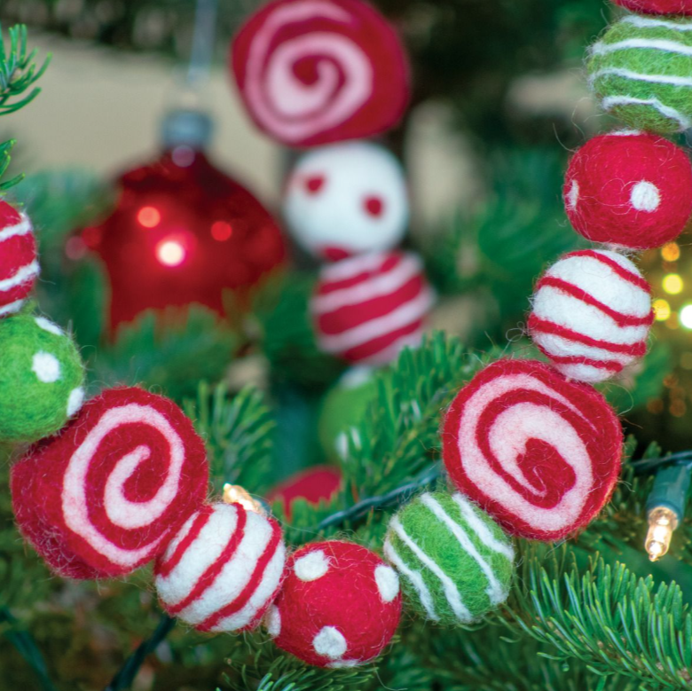 Peppermint Swirl Garland
