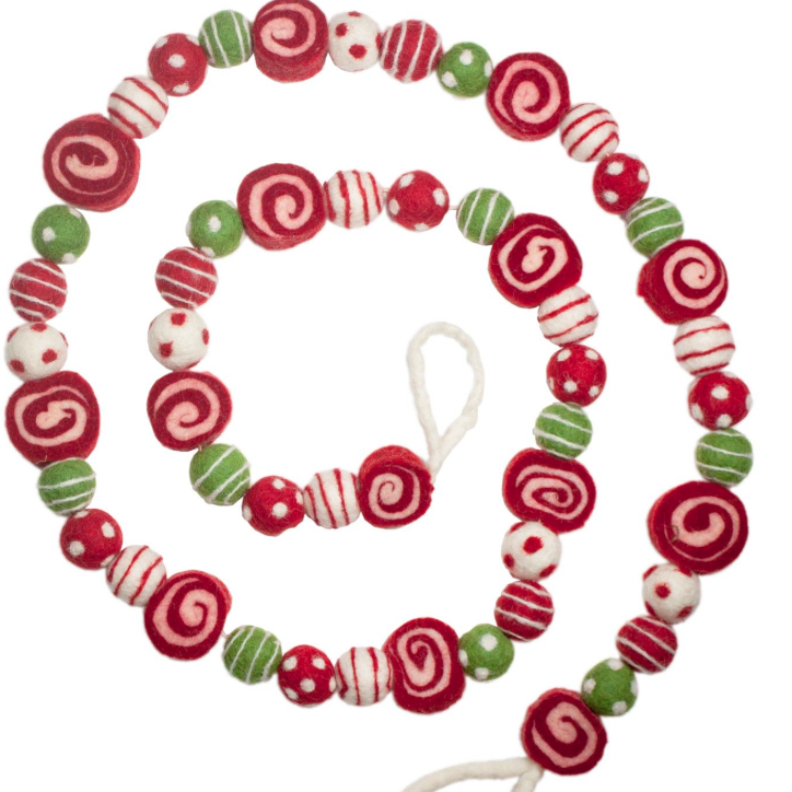 Peppermint Swirl Garland