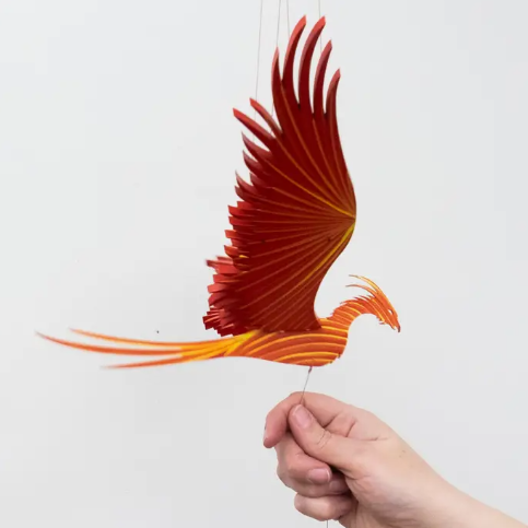 Phoenix Firebird Flying Bird Mobile