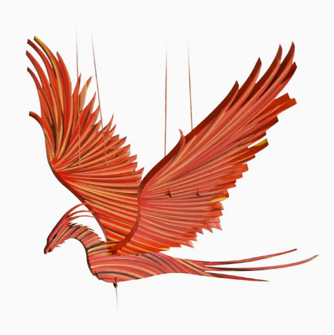 Phoenix Firebird Flying Bird Mobile