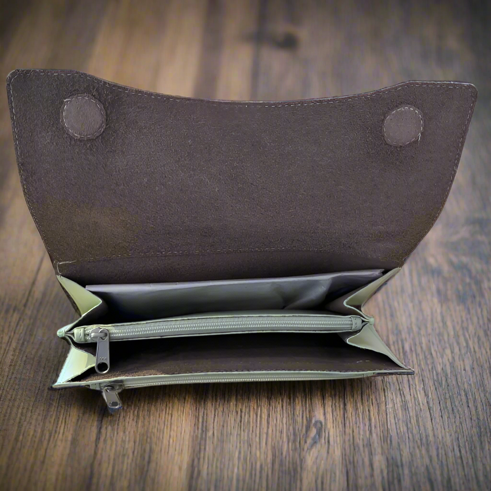 Pistachio Leather Wallet