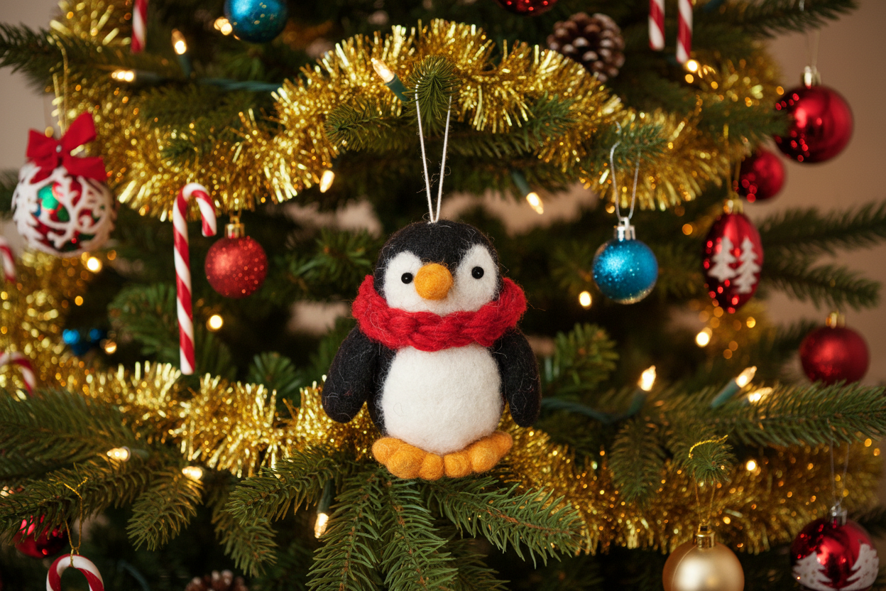 Pokey Penguin Ornament