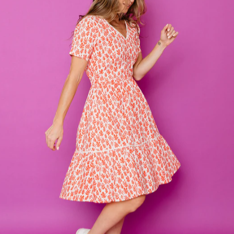 Lydia Poppy Dress