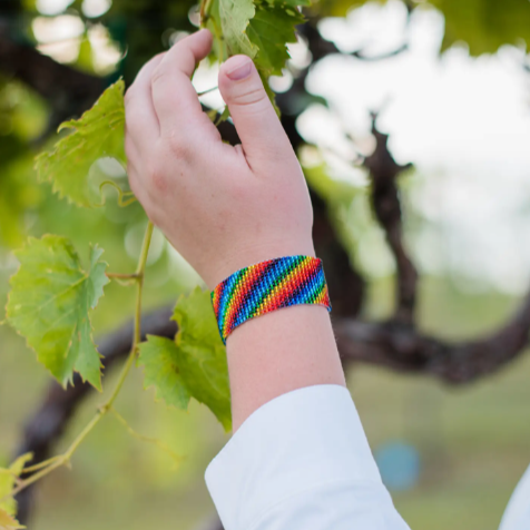 Rainbow Friendship Beaded Bracelet