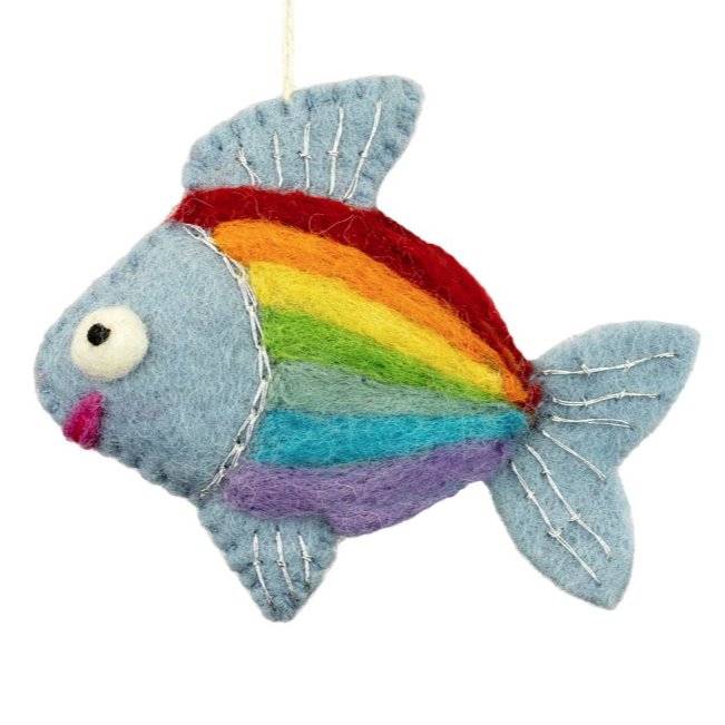 Rainbow Fish Ornament