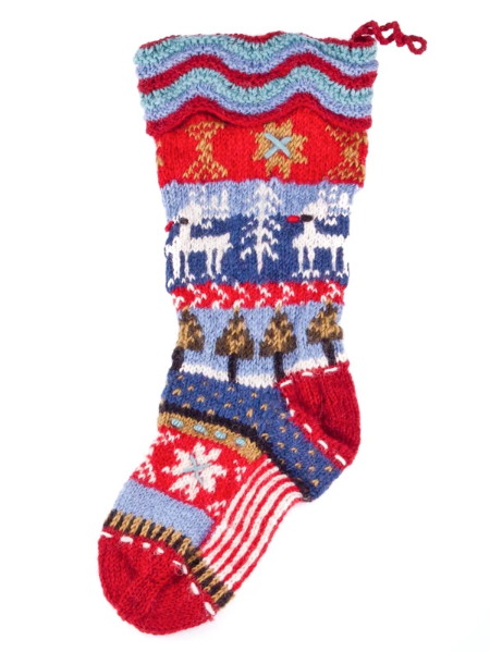 Hand Knit Christmas Stocking