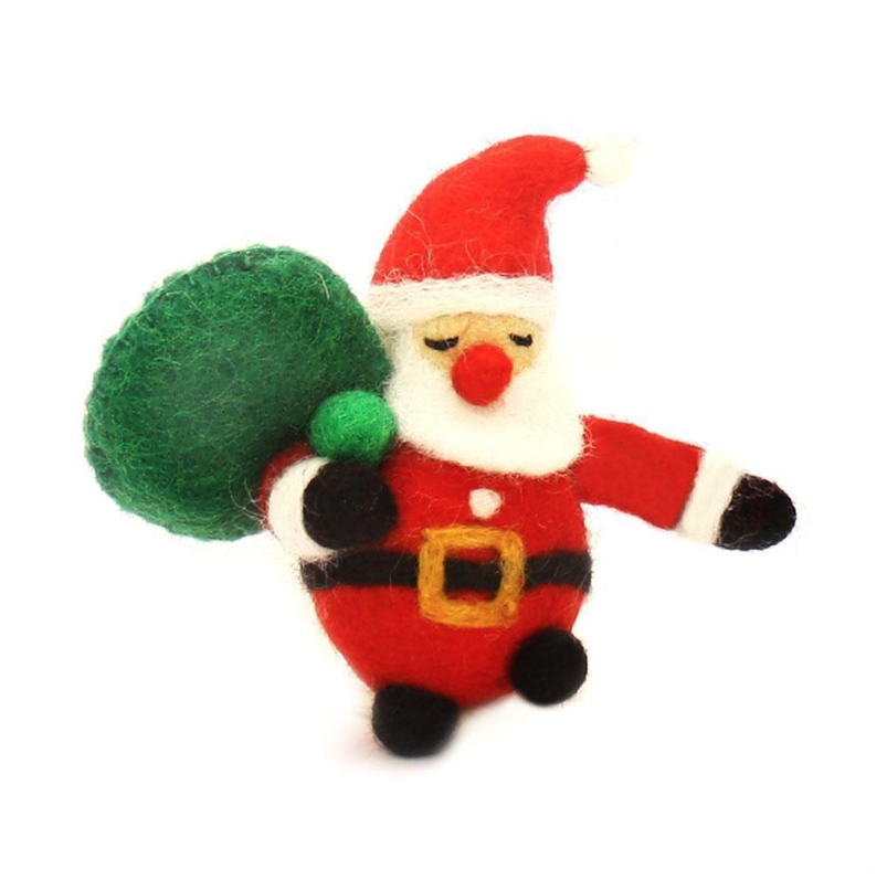 Santa with Sack Ornament