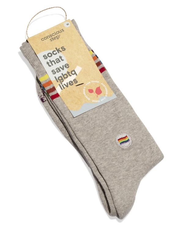 Socks that Save LGBTQ+ Lives Rainbow