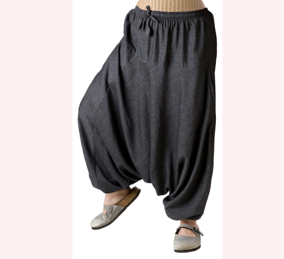 Solid Harem Pants