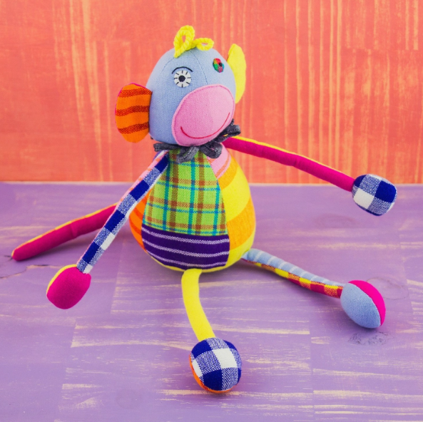 Patchwork Monkey Doll