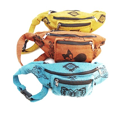 Animal Blockprint Fanny Pack assorted