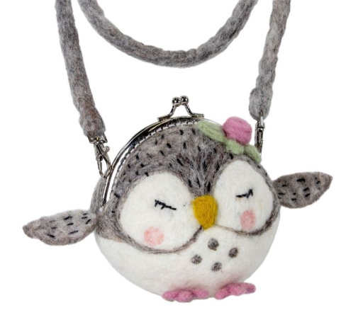 Olivia Owl Wild Woolies Clutch Purse