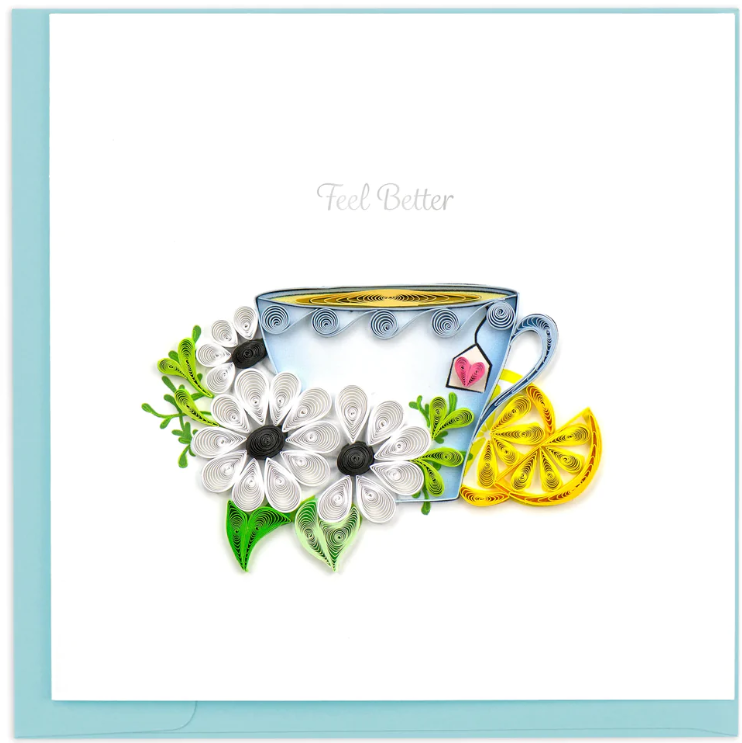 Get Well Soon Teacup Card