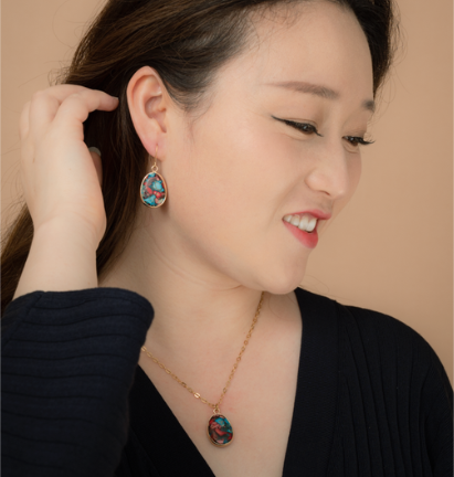 Mosaic Jasper Earrings