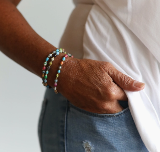 Maasai Paper Bead Bracelet assorted