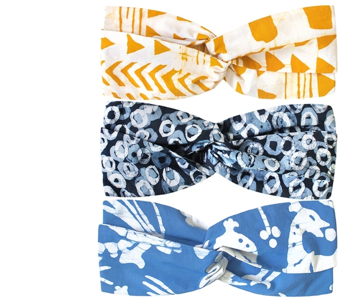 Headband Twist Batik Assorted