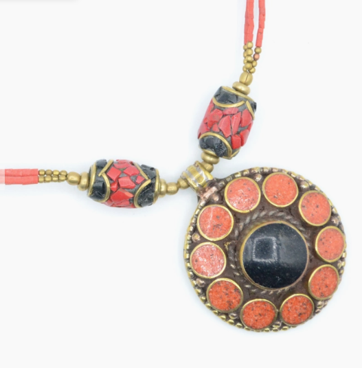 Midnight Parvat Tibetan Necklace