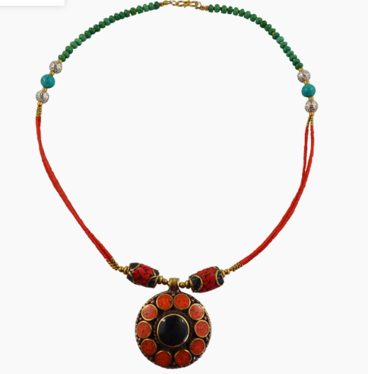 Midnight Parvat Tibetan Necklace