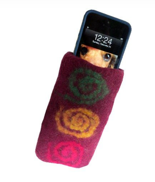 Eyeglass or Phone Felt Case 3.5"x7"