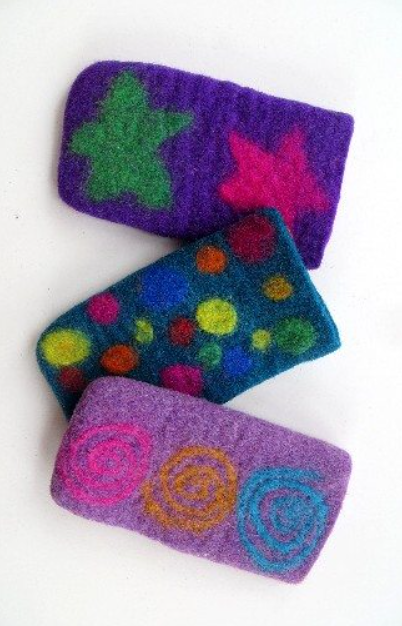 Eyeglass or Phone Felt Case 3.5"x7"