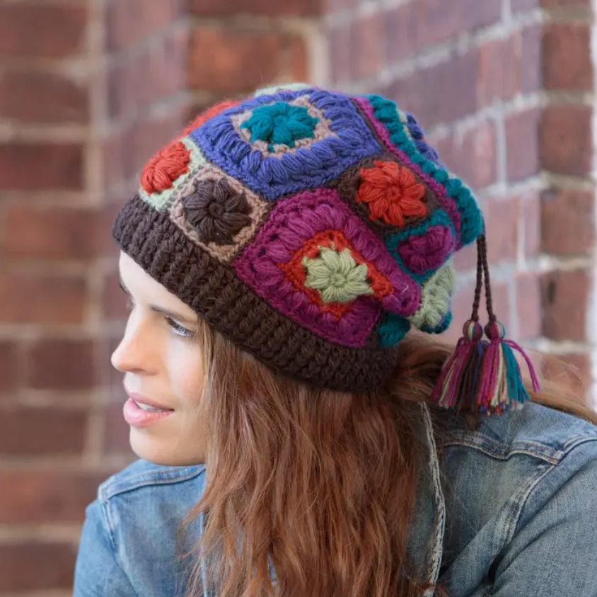 Aria Crochet Hat jewel