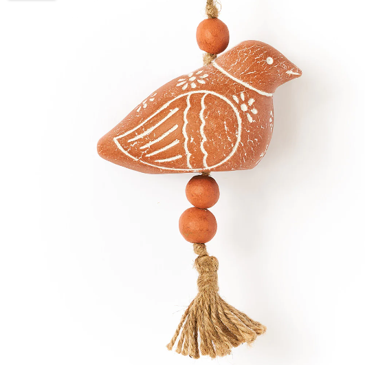 Vasanta Bird Terracotta Bell