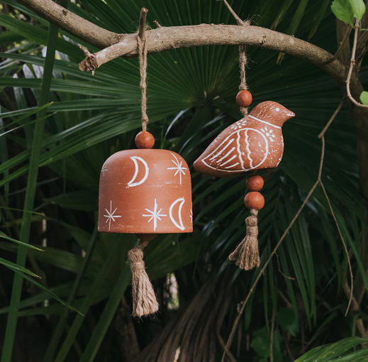 Vasanta Bird Terracotta Bell