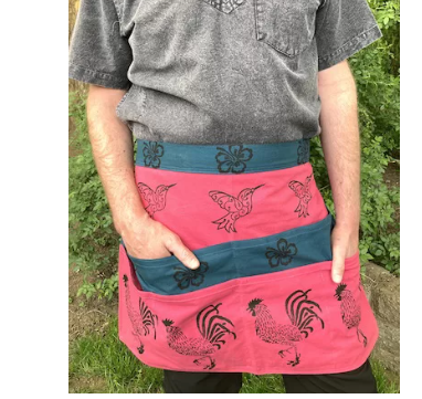 Kitchen Apron w Pockets - assorted