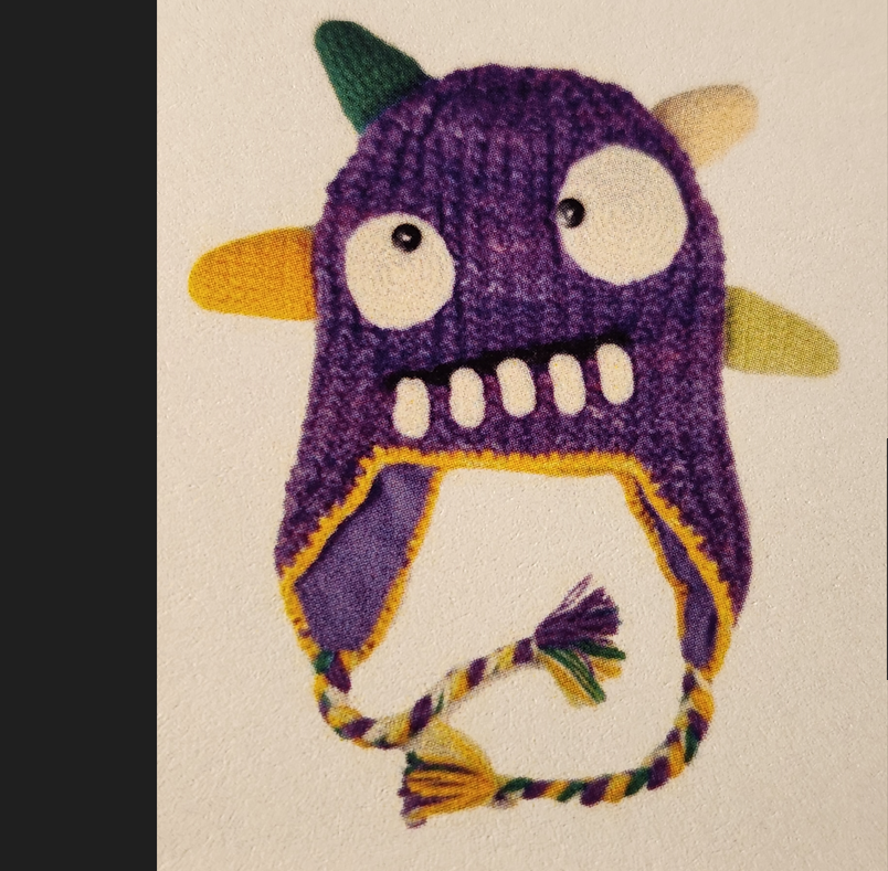 Kids Monster Hat Purple Spike