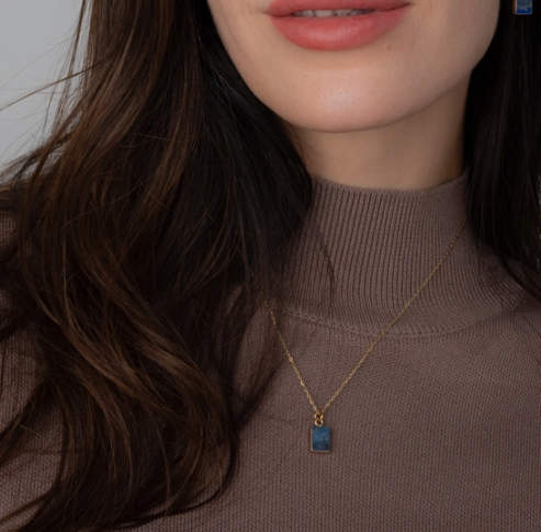 In the Clouds Lapis Necklace