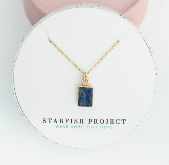 In the Clouds Lapis Necklace