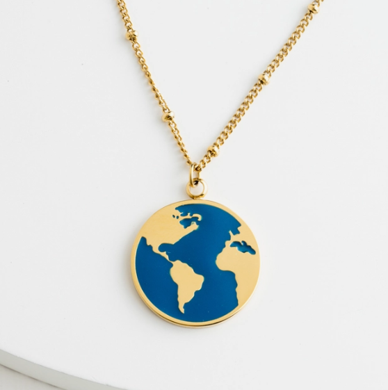 Wander Necklace in Cobalt Blue