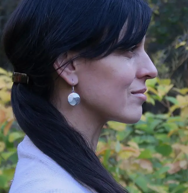 Saja Mother of Pearl Sterling Silver Earrings