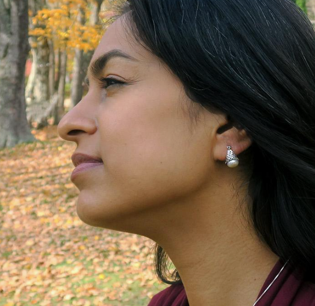 Kasih Pearl Sterling Silver Earrings