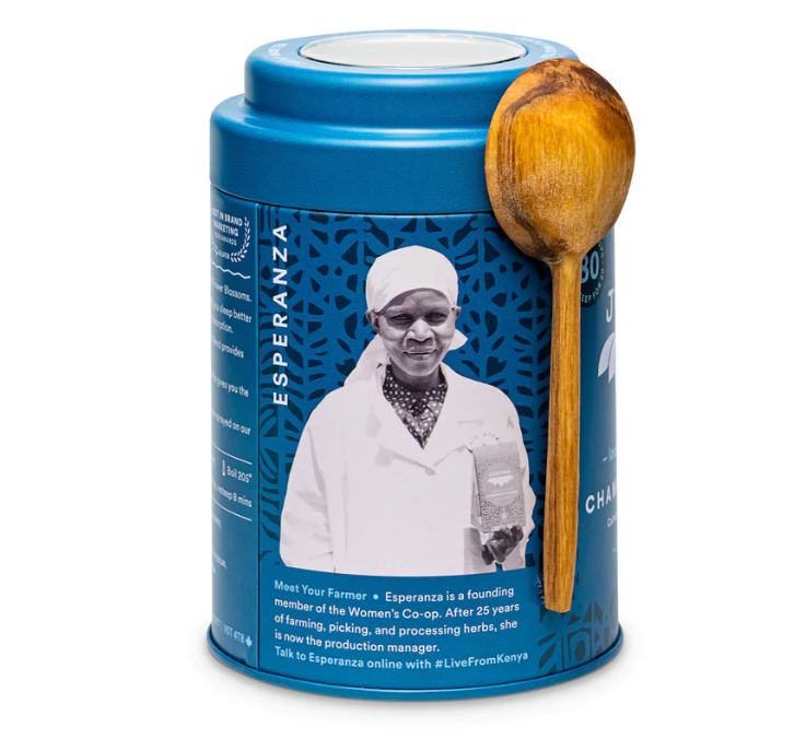 Chamomile Tea Tin & Spoon - 80 cups