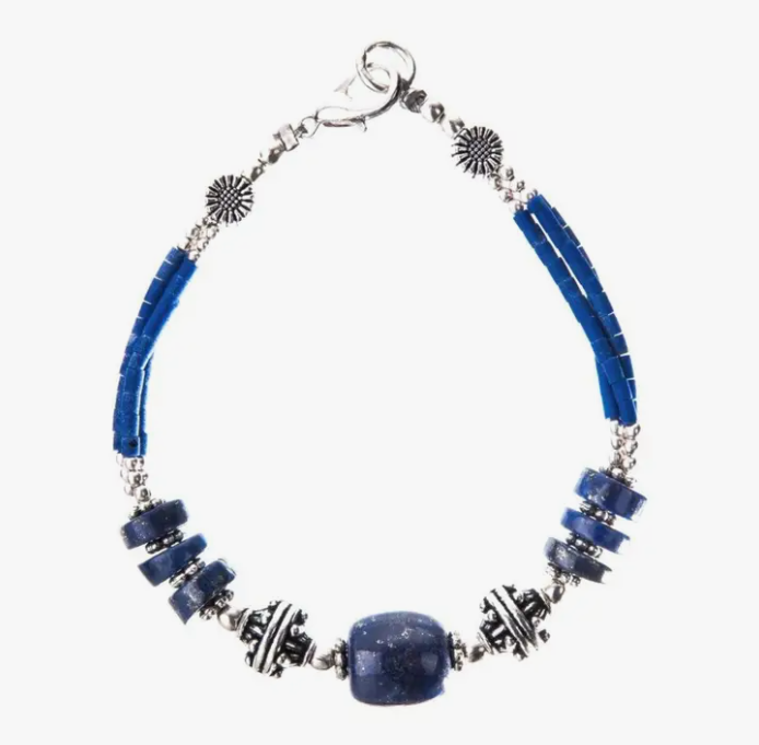 Simply Lapis Tibetan Bracelet
