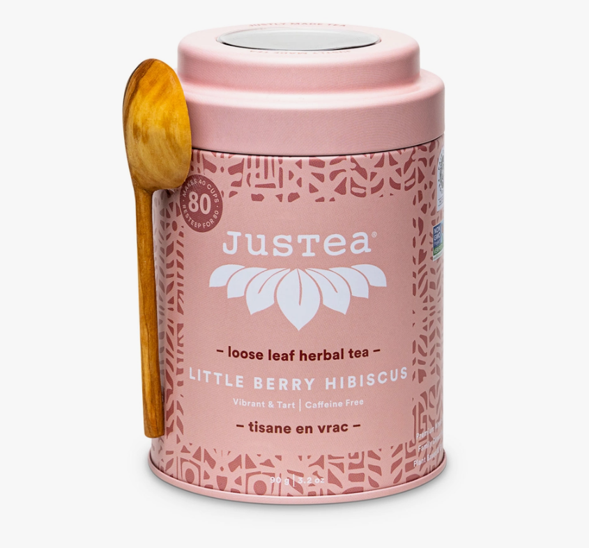 Little Berry Hibiscus Tea Tin & Spoon - 80 cups
