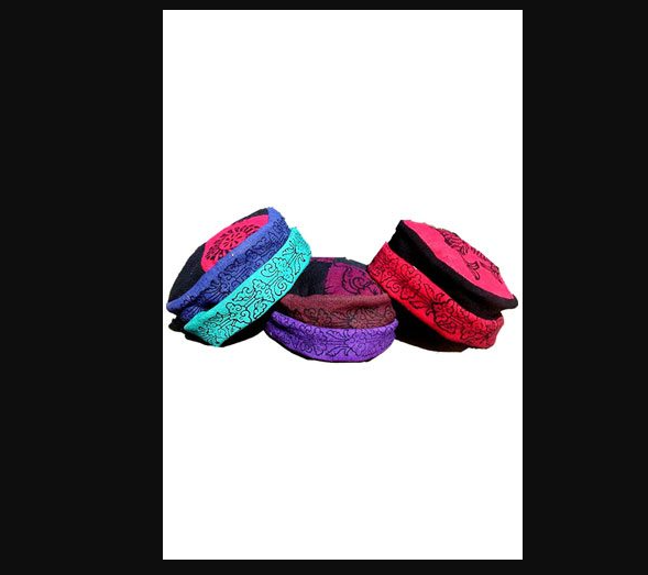 Embroidered Pillbox Hats