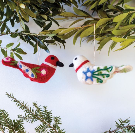 Alpine Love Bird Ornament