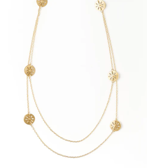 Chameli Petal Coin Necklace