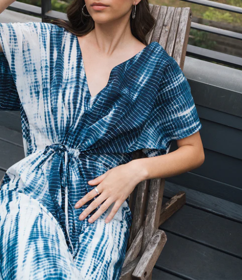 Shibori Tie Dye Kaftan S/M