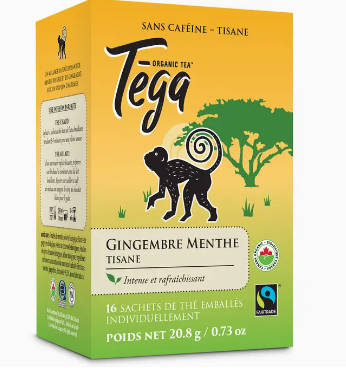 Ginger Mint Organic Herbal Tea 16ct