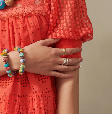 Linear X Ring - Silver