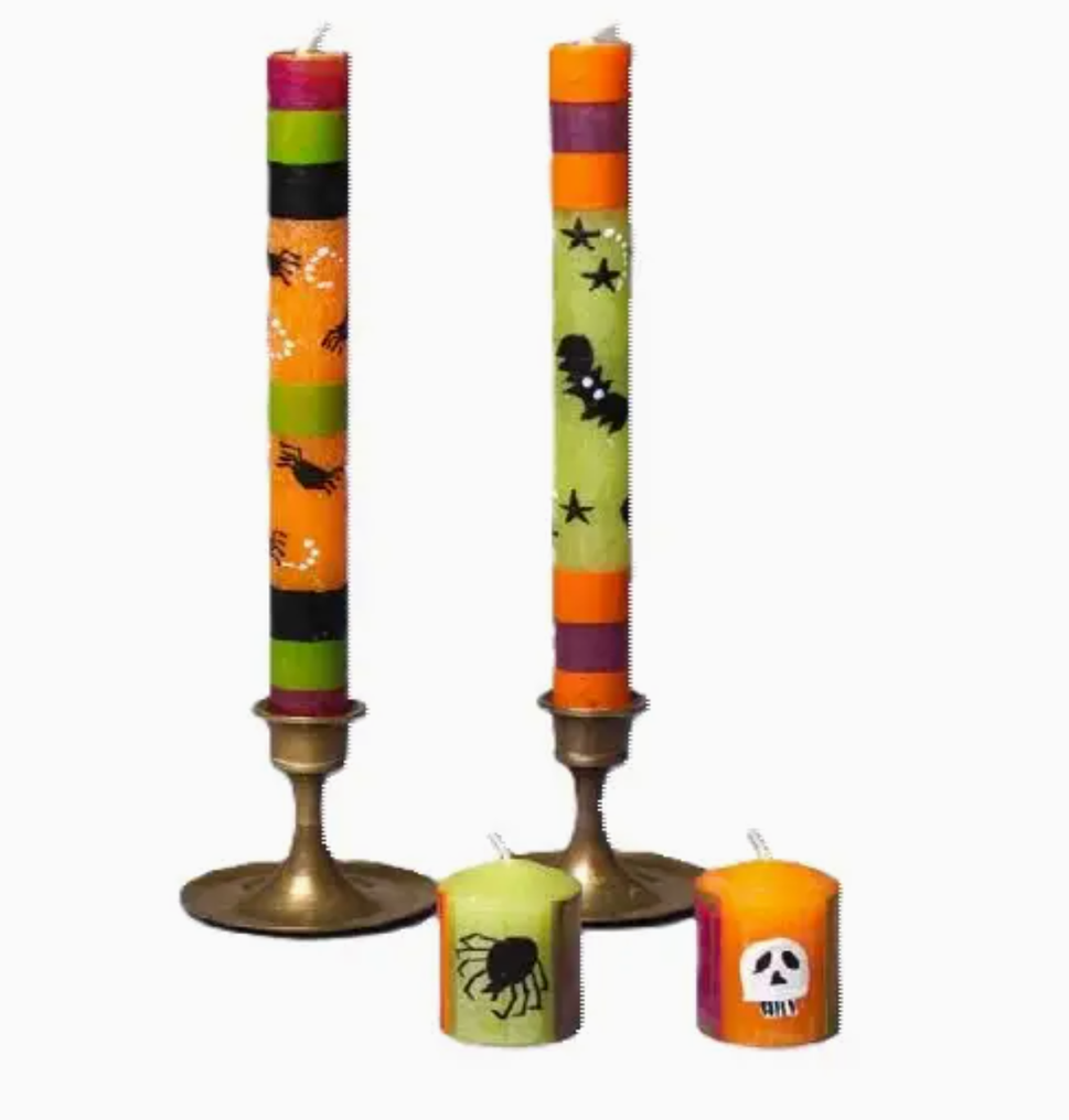 Halloween Taper Candles 9" (2-Pack)