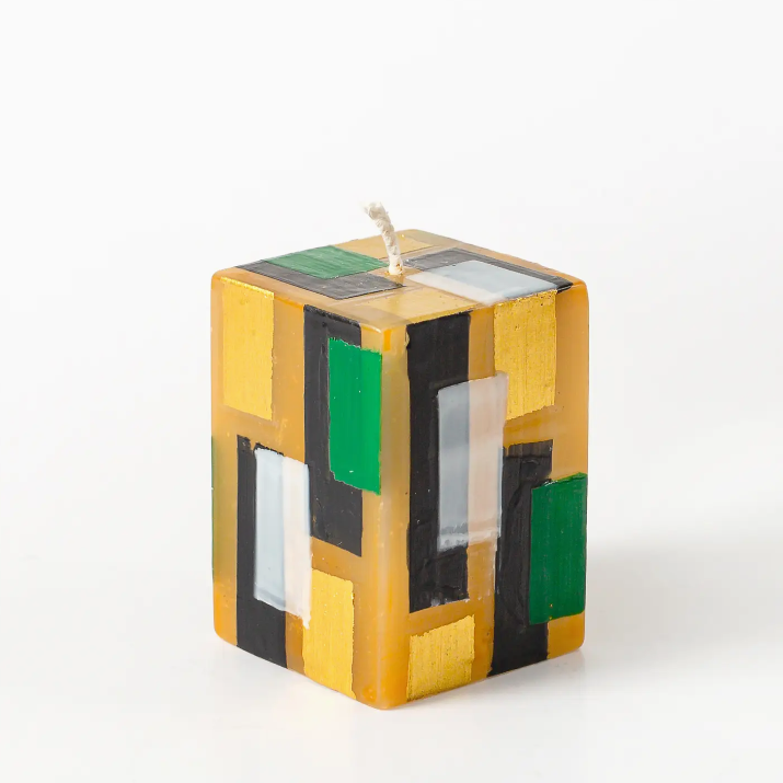 Klimt Cube Candle 2" x 2" x 3"