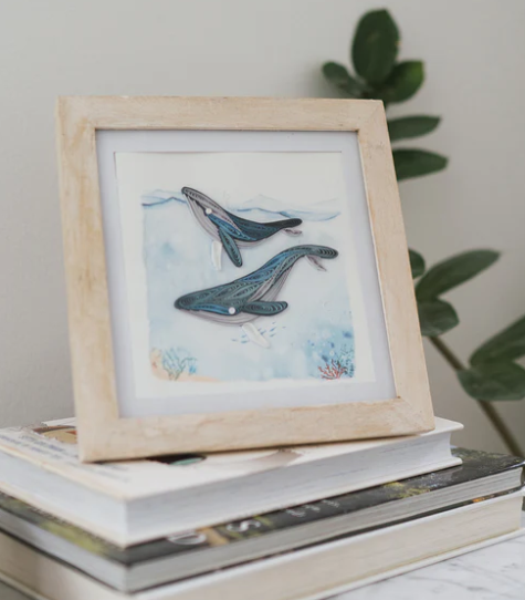 Quilling Card Frame Bimala White Rub