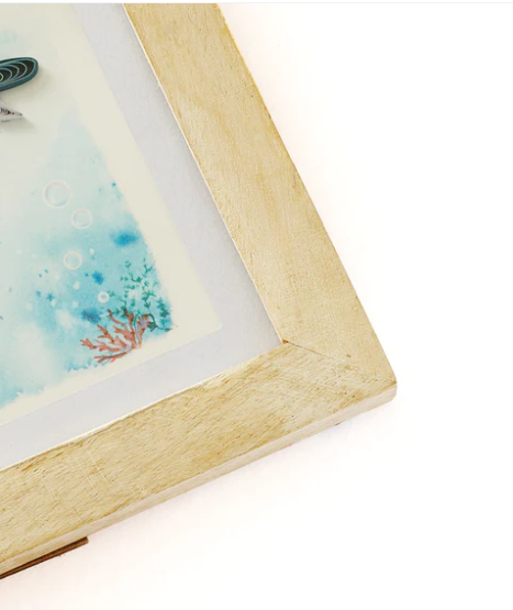 Quilling Card Frame Bimala White Rub